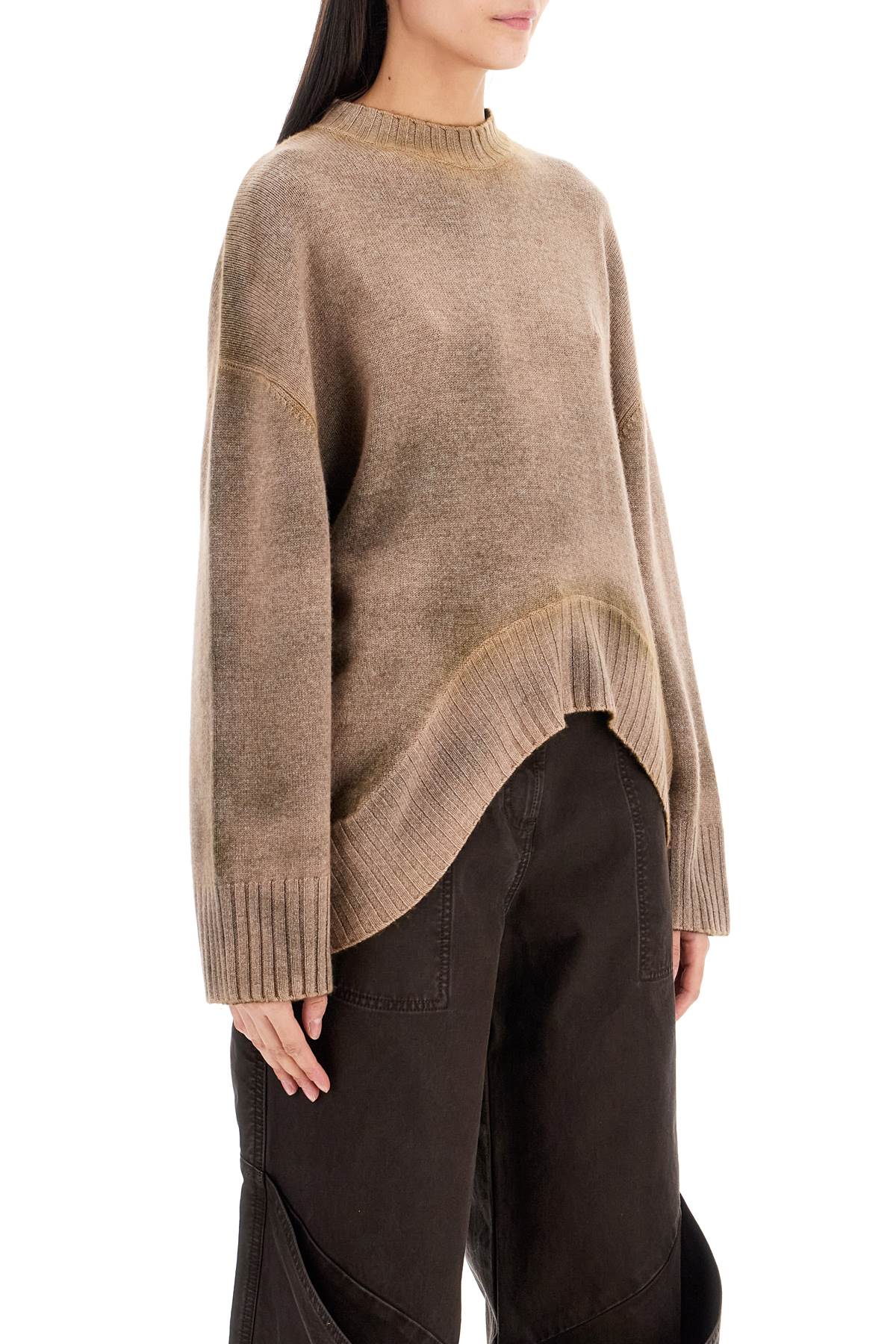 The Attico asymmetric wool and cashmere pullover - VivaceVenus