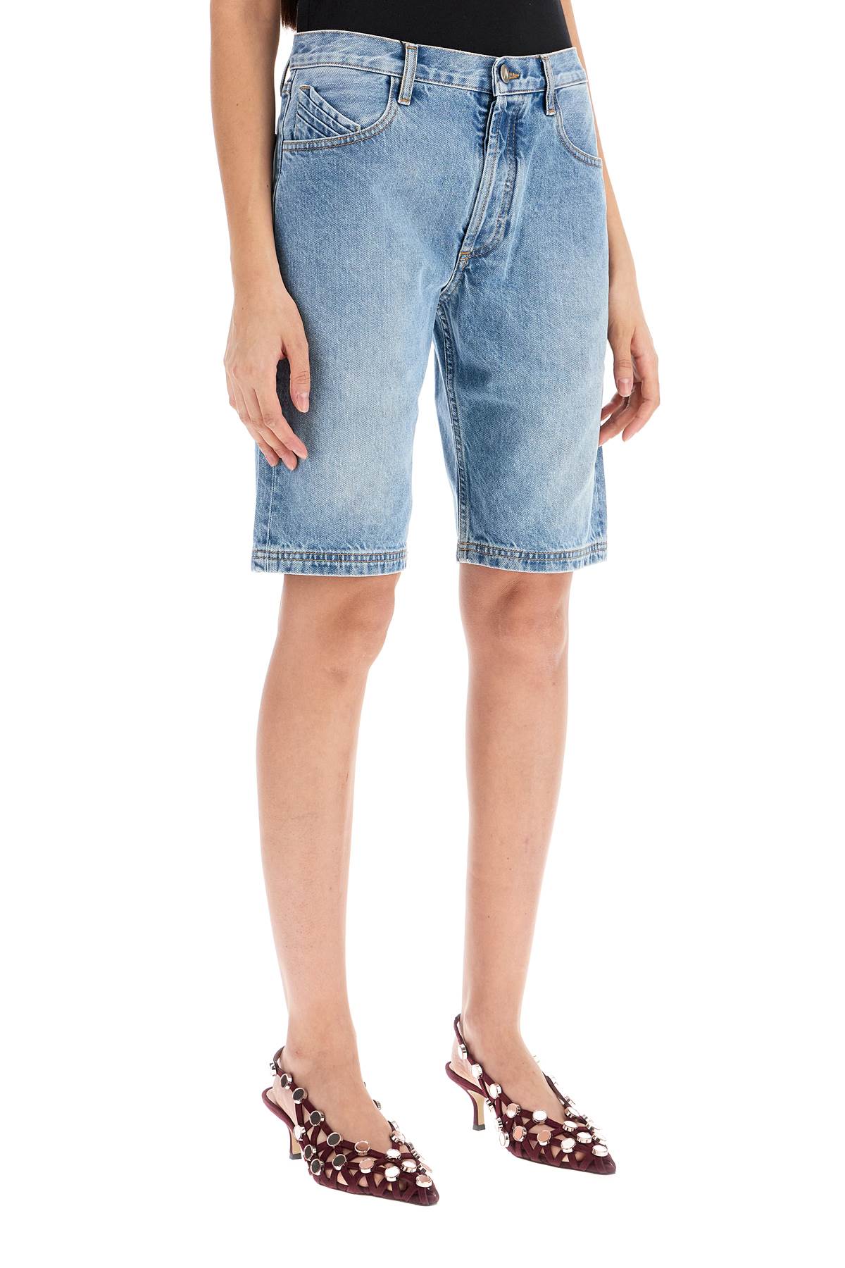 The Attico denim boyfriend bermuda shorts for - VivaceVenus