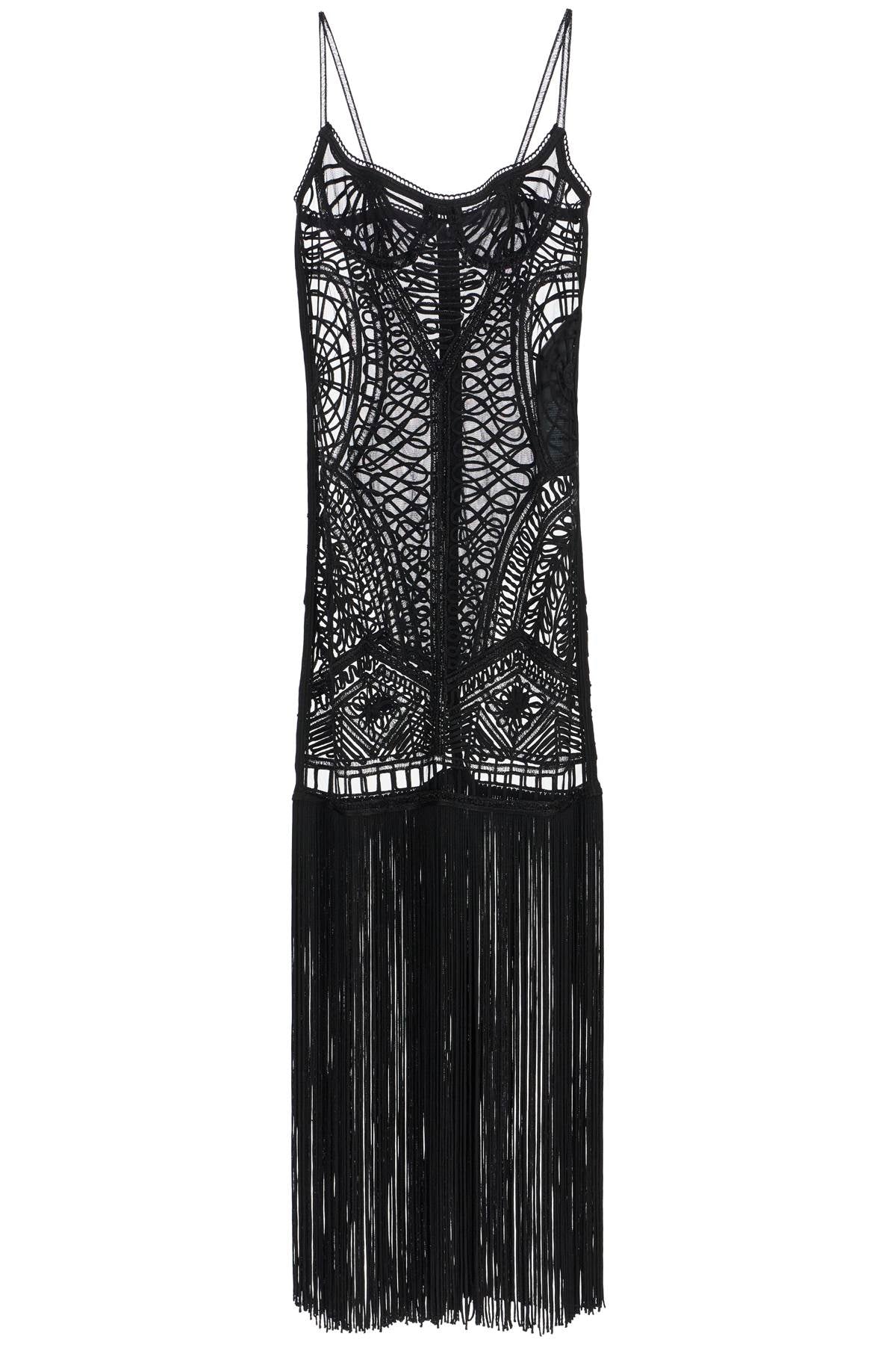 The Attico embroidered tulle midi dress - VivaceVenus