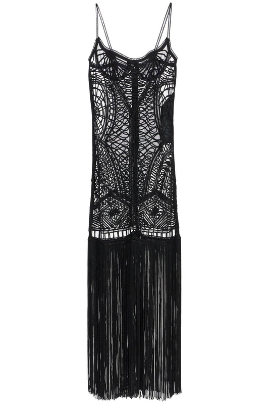 The Attico embroidered tulle midi dress - VivaceVenus