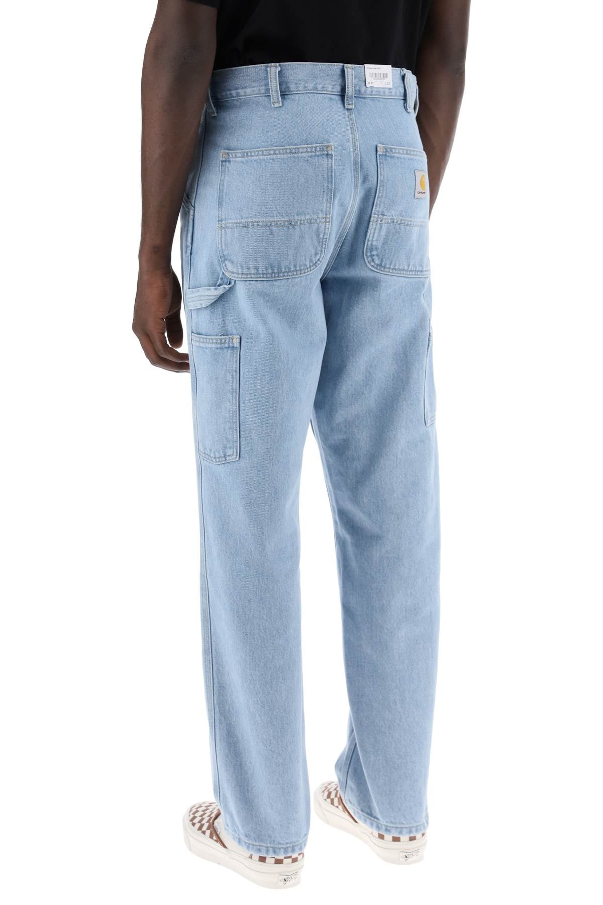 Carhartt Wip Loose Fit Single Knee Jeans   Blue