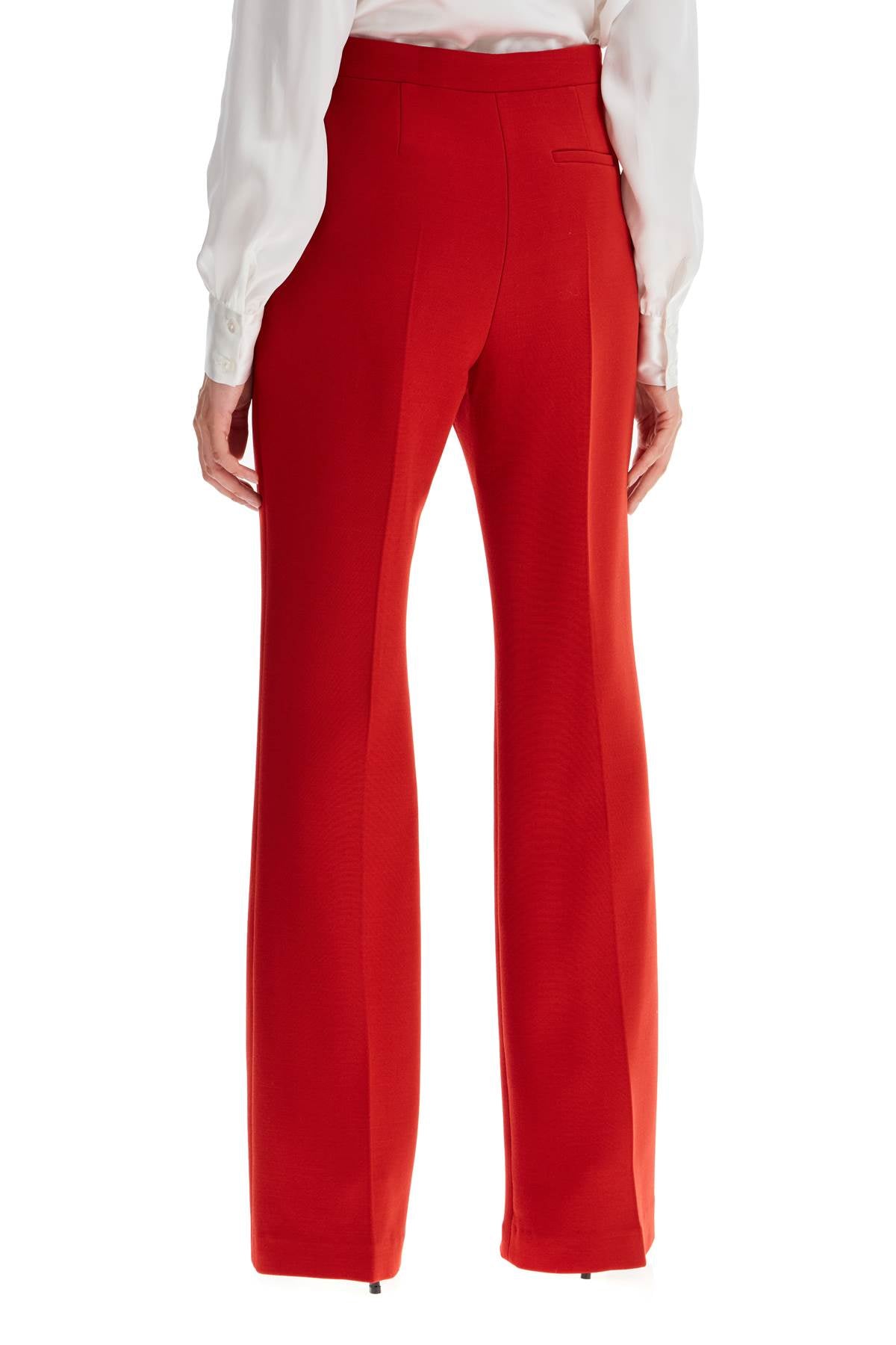 Alessandra Rich Tailored Wool Bootcut Trousers For