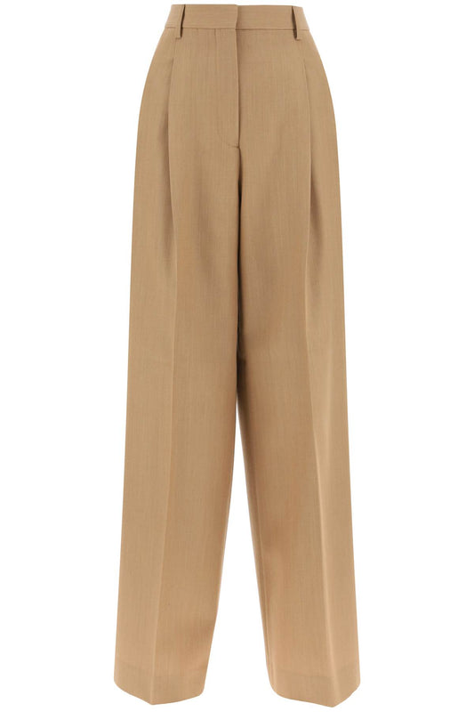 Burberry 'Madge' Wool Pants With Darts   Beige