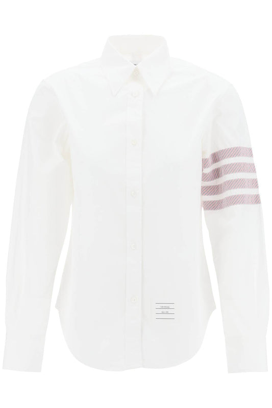 Thom Browne Replace With Double Quoteeasy Fit Poplin Shirt For   White
