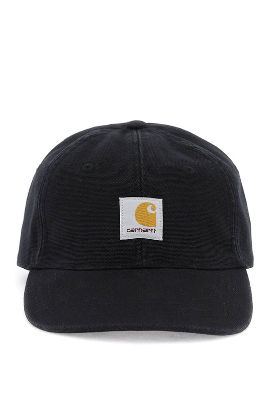 Carhartt Wip Icon Baseball Cap With Patch Logo   Black