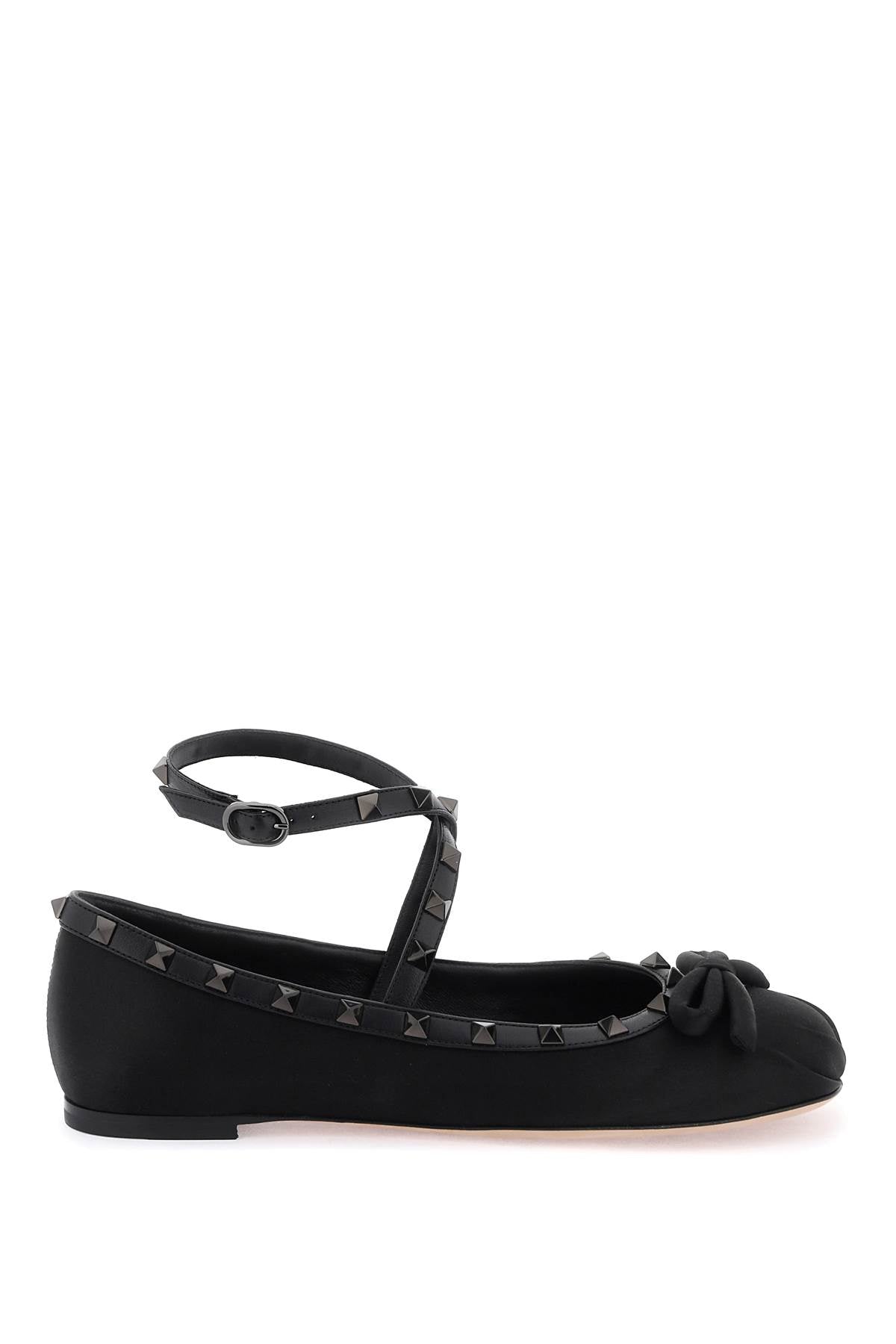 Valentino Garavani silk rockstud ballet flats - VivaceVenus