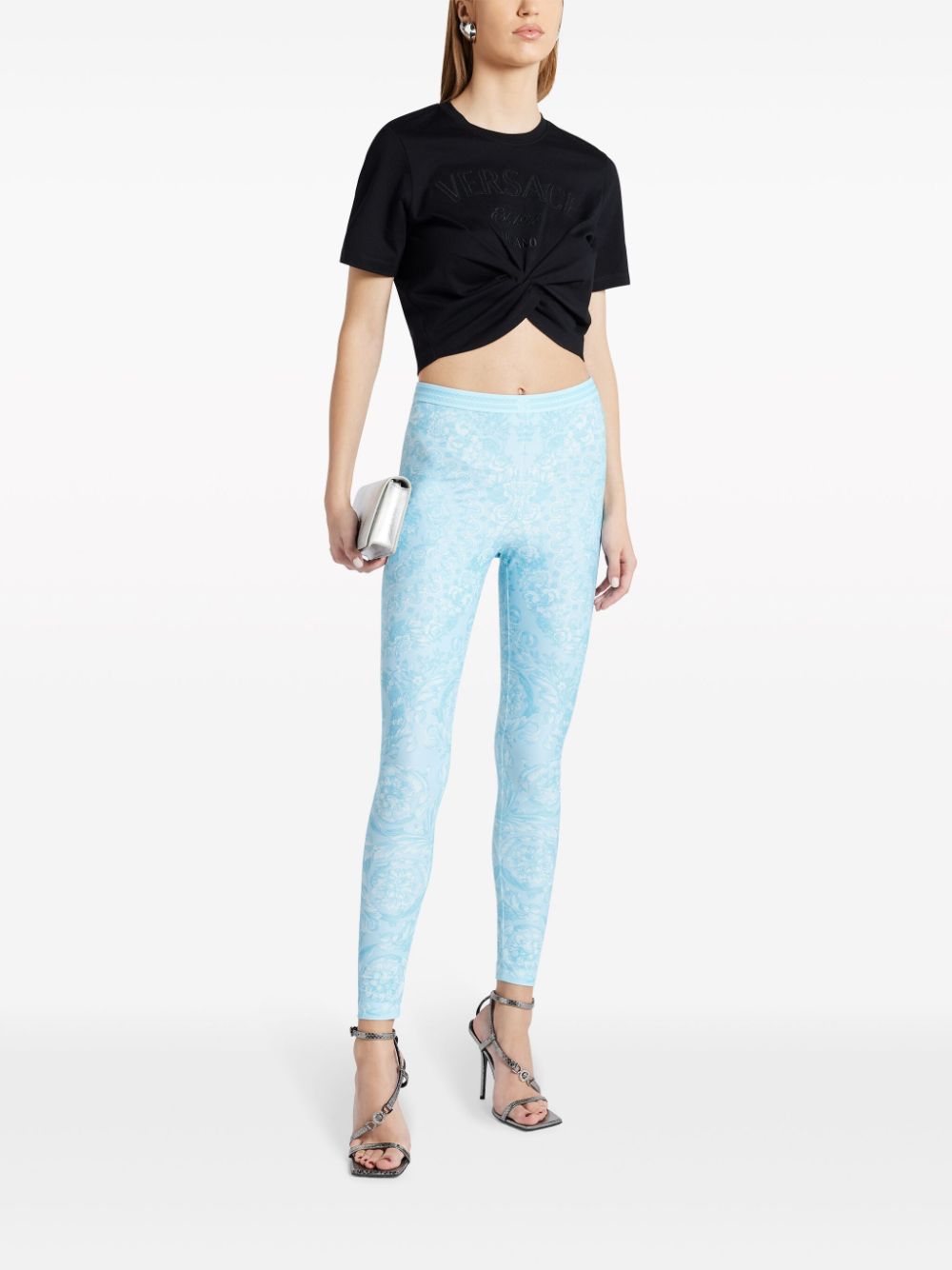 Versace Trousers Clear Blue