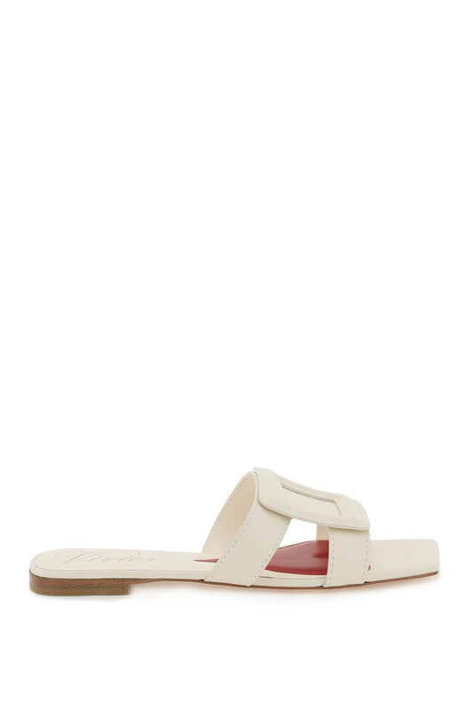 Roger Vivier 'Stitching Buckle' Mules   Bianco