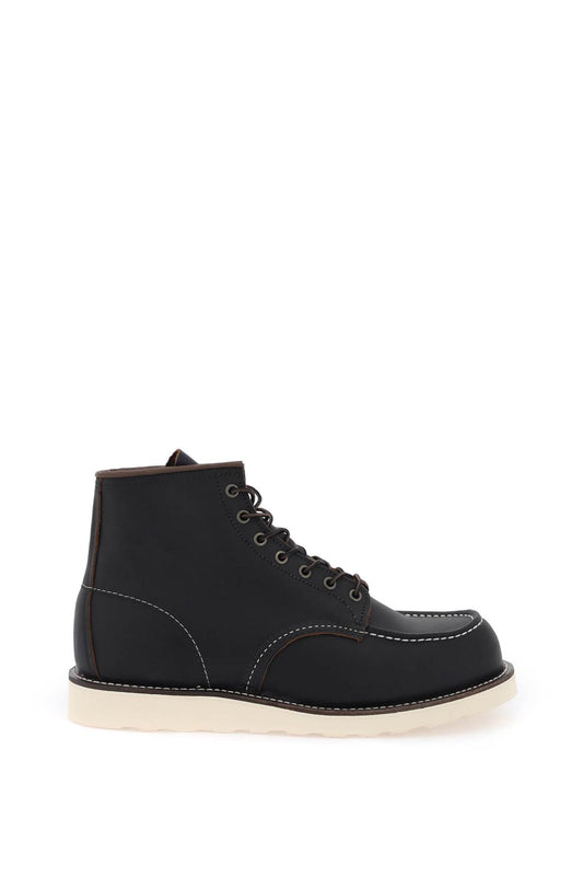 Red Wing Shoes Classic Moc Ankle Boots   Black