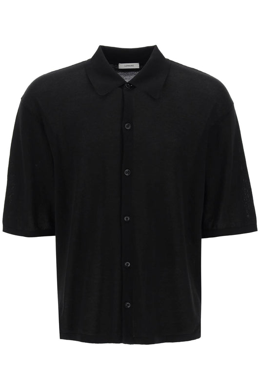 Lemaire Short Sleeved Knit Shirt For   Black