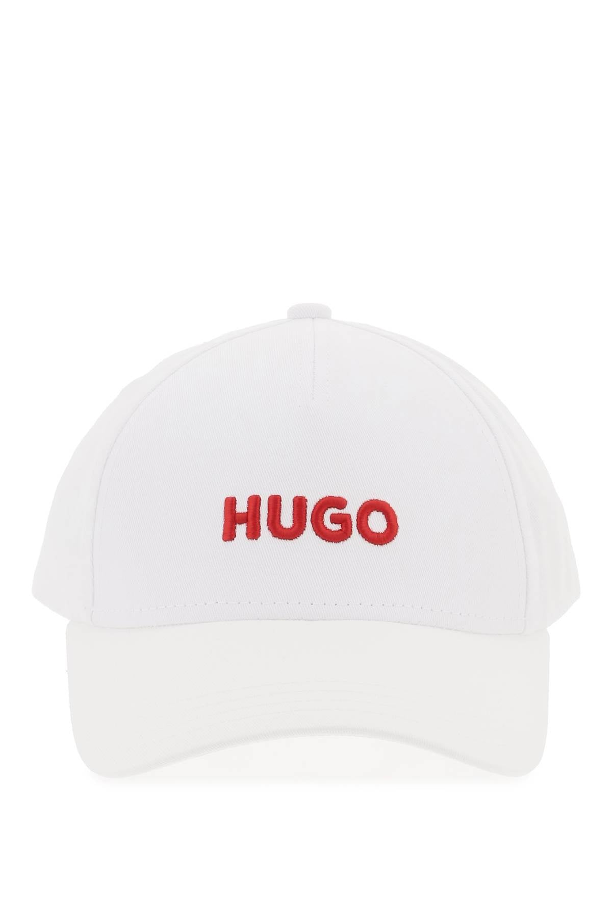 Hugo Replace With Double Quotejude Embroidered Logo Baseball Cap With   White