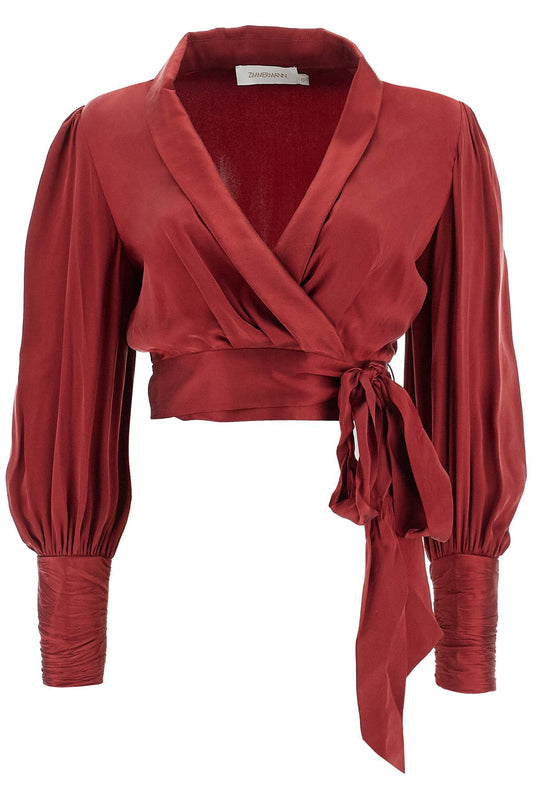 Zimmermann silk cropped blouse in a - VivaceVenus