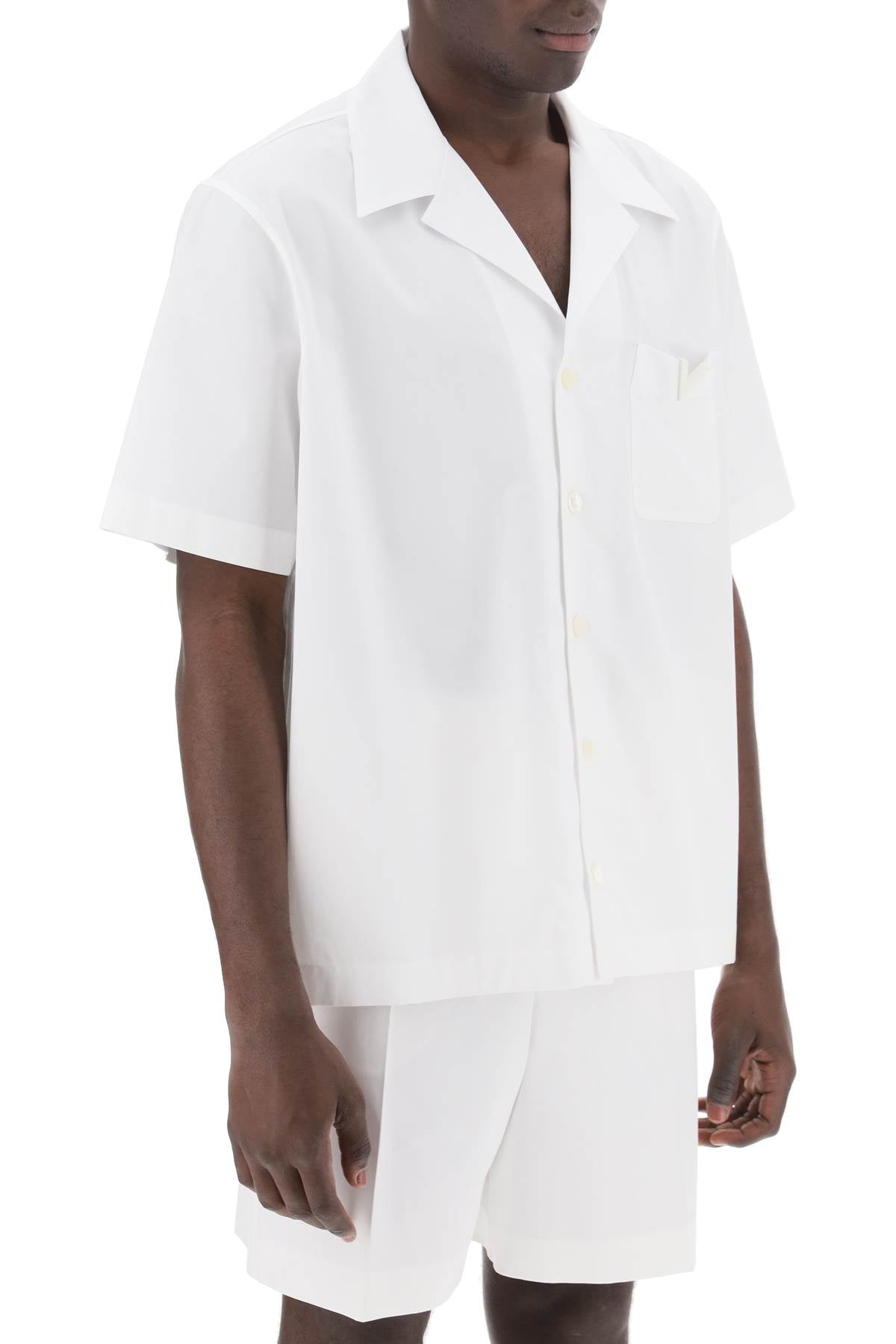 Valentino Garavani "v detail bowling shirt with v- - VivaceVenus