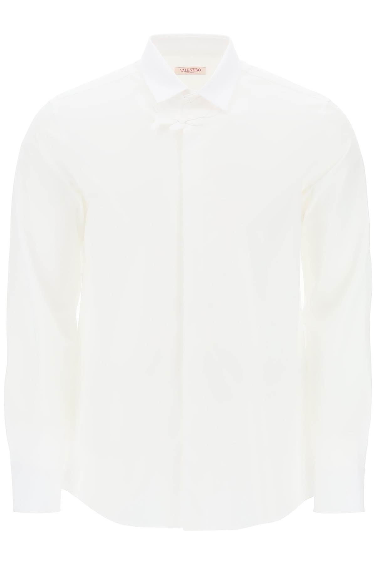 Valentino Garavani poplin shirt with flower patch detail - VivaceVenus