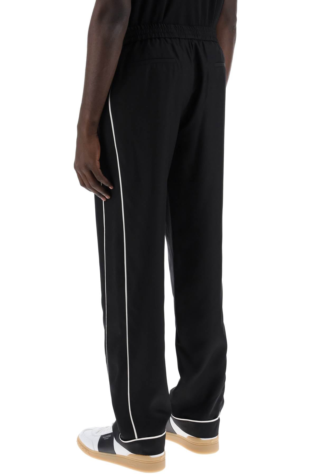 Valentino Garavani silk poplin trousers in eight - VivaceVenus