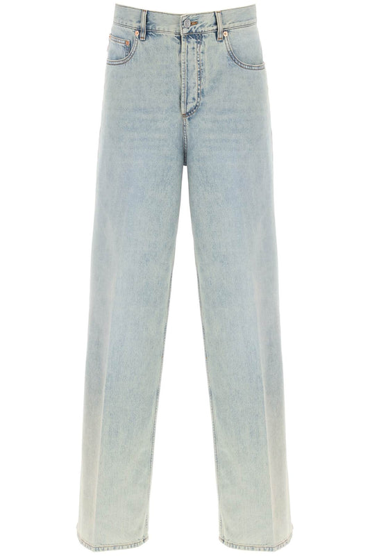 Valentino Garavani oversized jeans with v detail - VivaceVenus