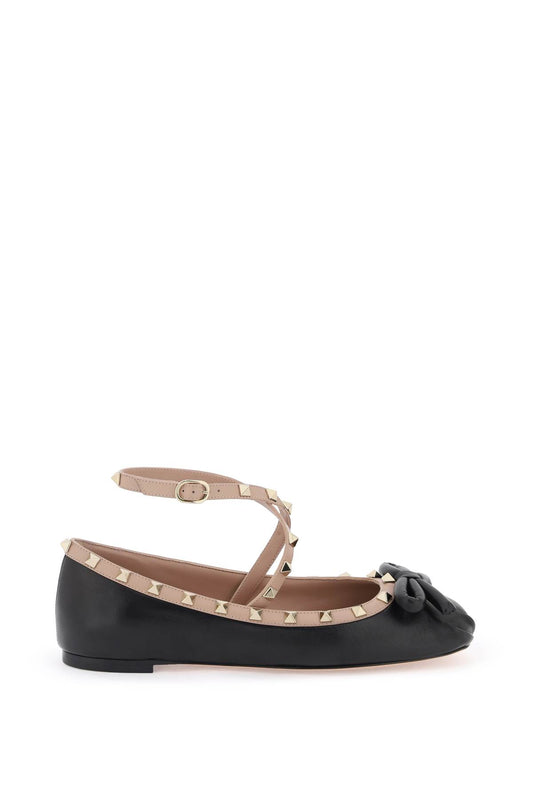 Valentino Garavani silk rockstud ballet flats - VivaceVenus