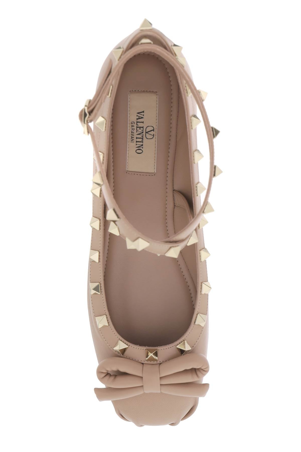 Valentino Garavani silk rockstud ballet flats - VivaceVenus