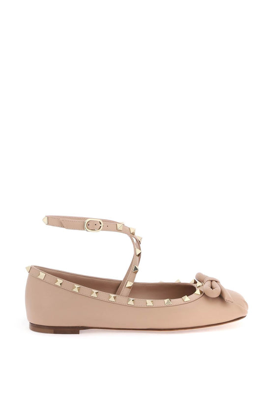 Valentino Garavani silk rockstud ballet flats - VivaceVenus