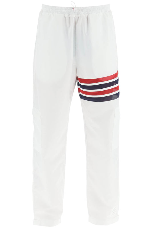 Thom Browne 4bar Ripstop Pants   Bianco