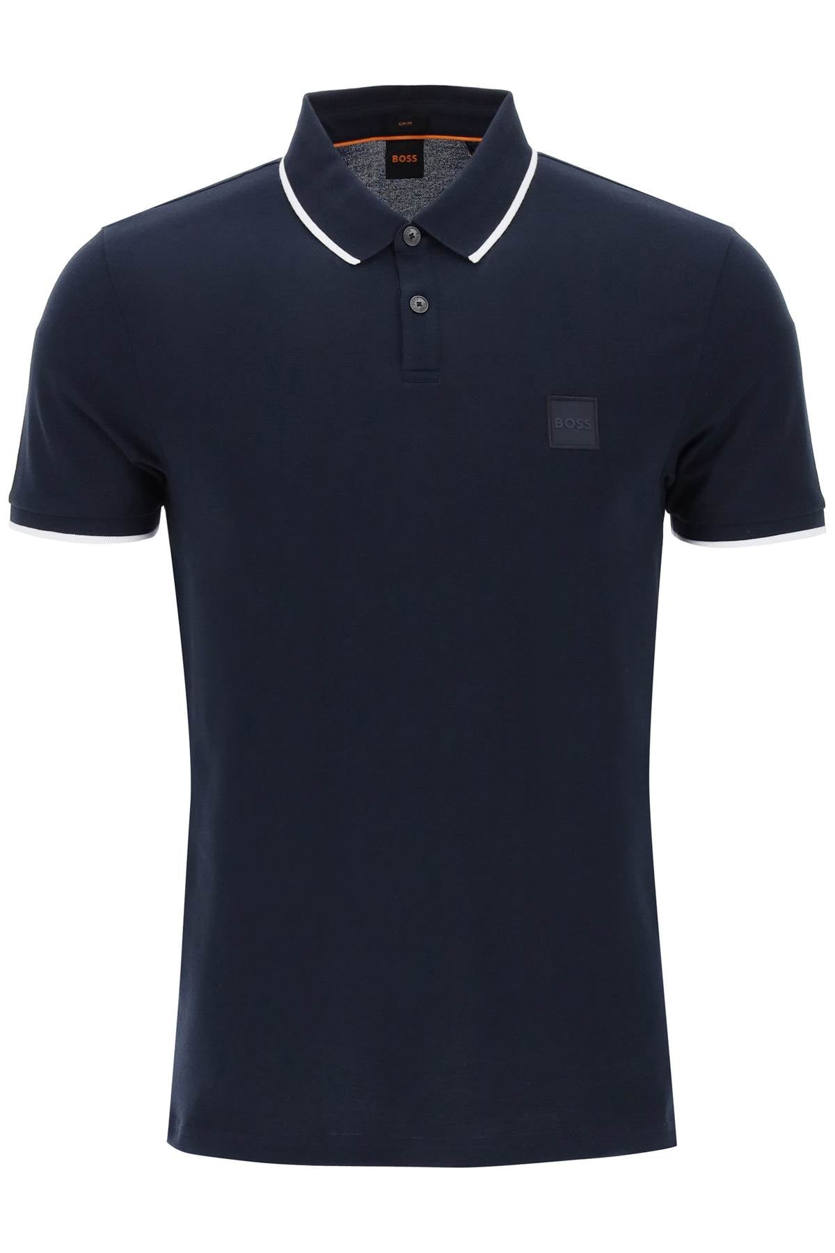 Boss slim fit piqué polo shirt with tipped - VivaceVenus