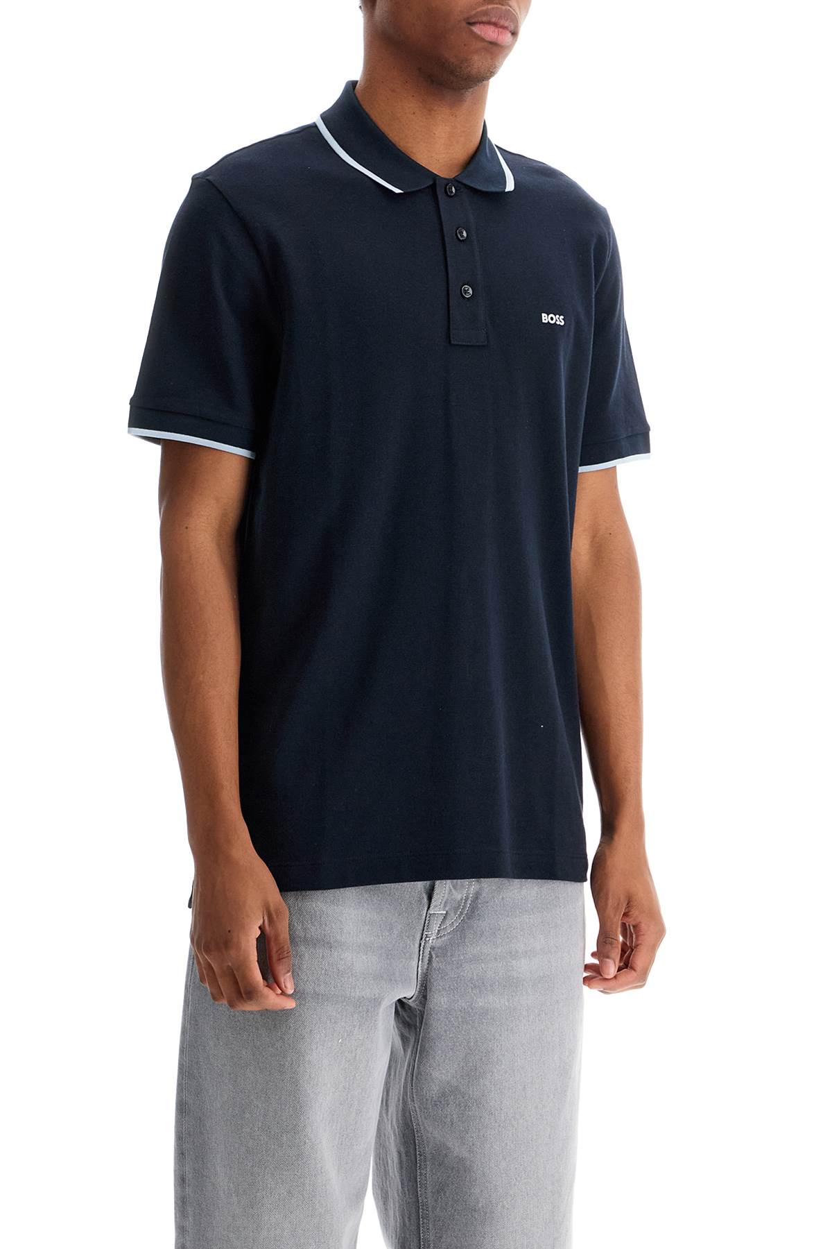 Boss parlay polo shirt with contrast trims - VivaceVenus