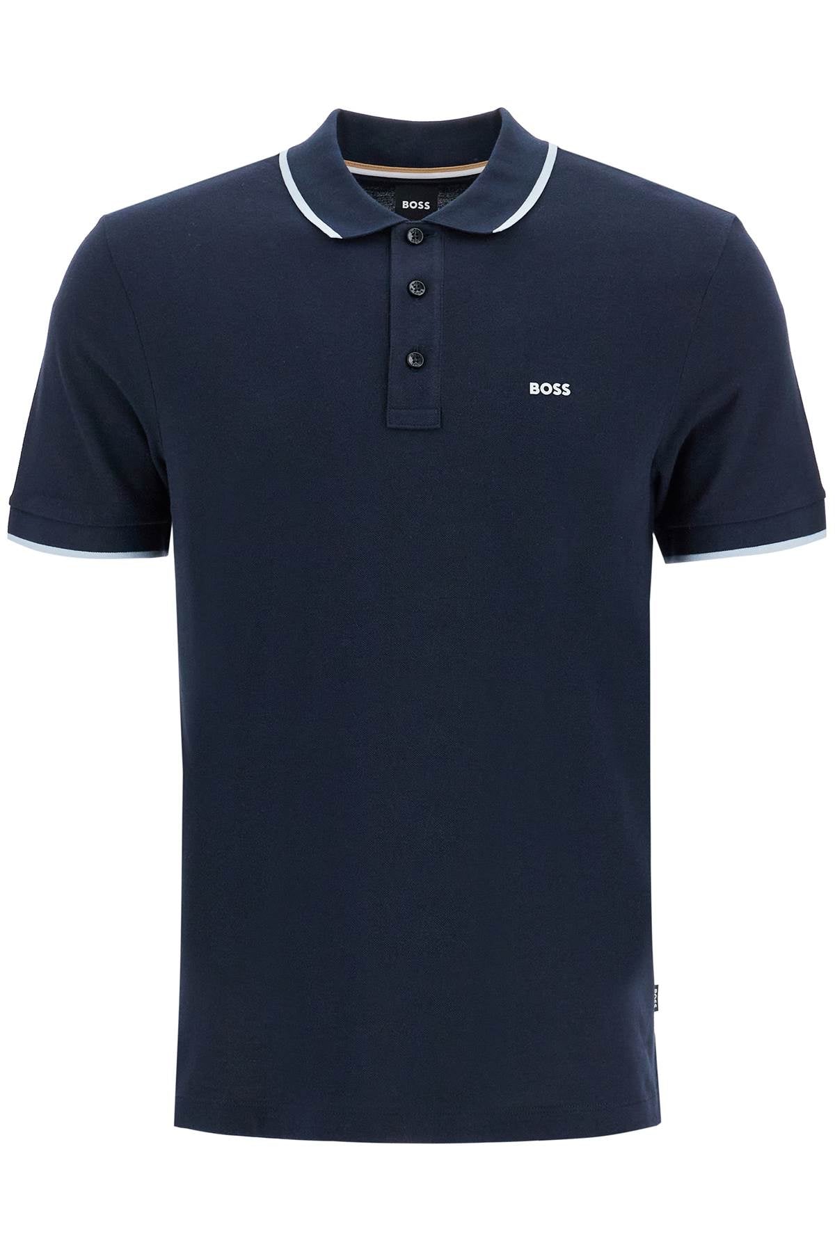 Boss parlay polo shirt with contrast trims - VivaceVenus