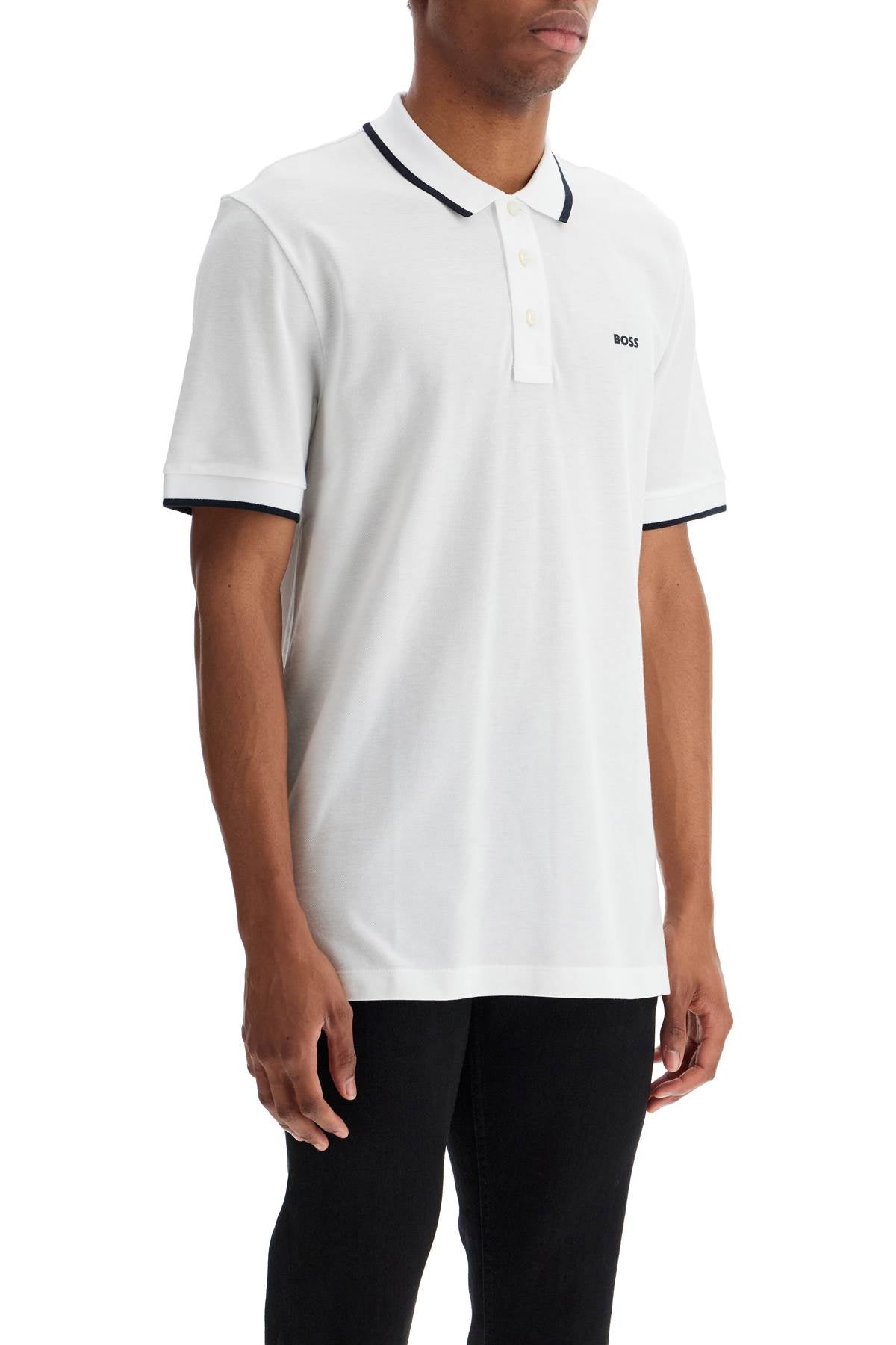 Boss parlay polo shirt with contrast trims - VivaceVenus