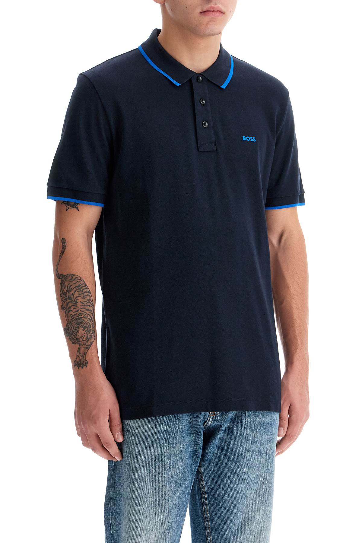 Boss "contrast trim parlay polo shirt - VivaceVenus