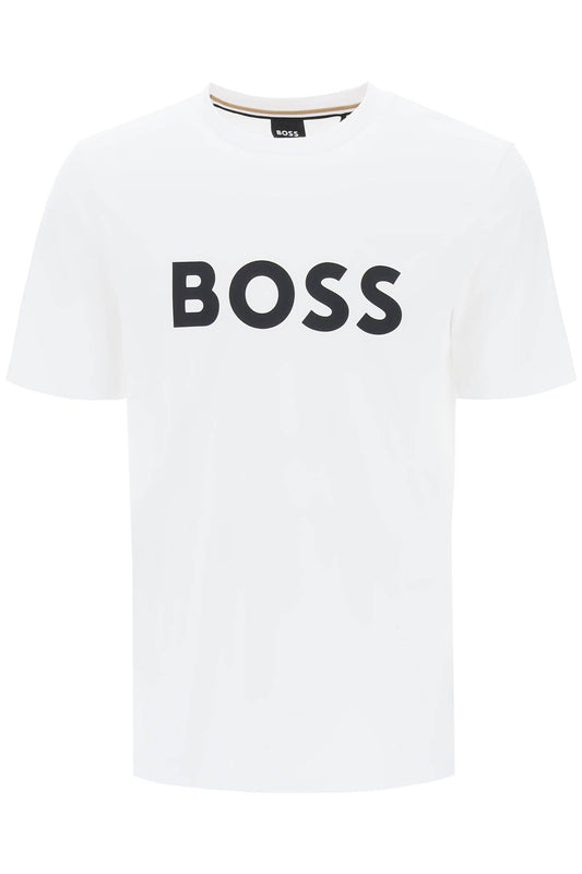 Boss tiburt 354 logo print t-shirt - VivaceVenus