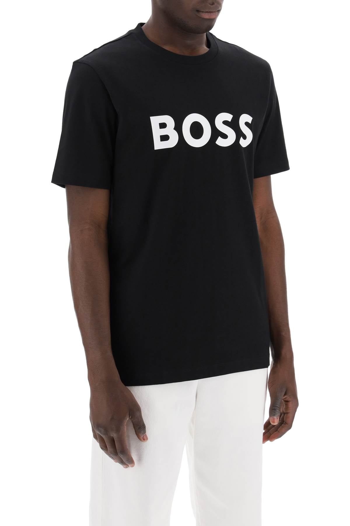 Boss tiburt 354 logo print t-shirt - VivaceVenus