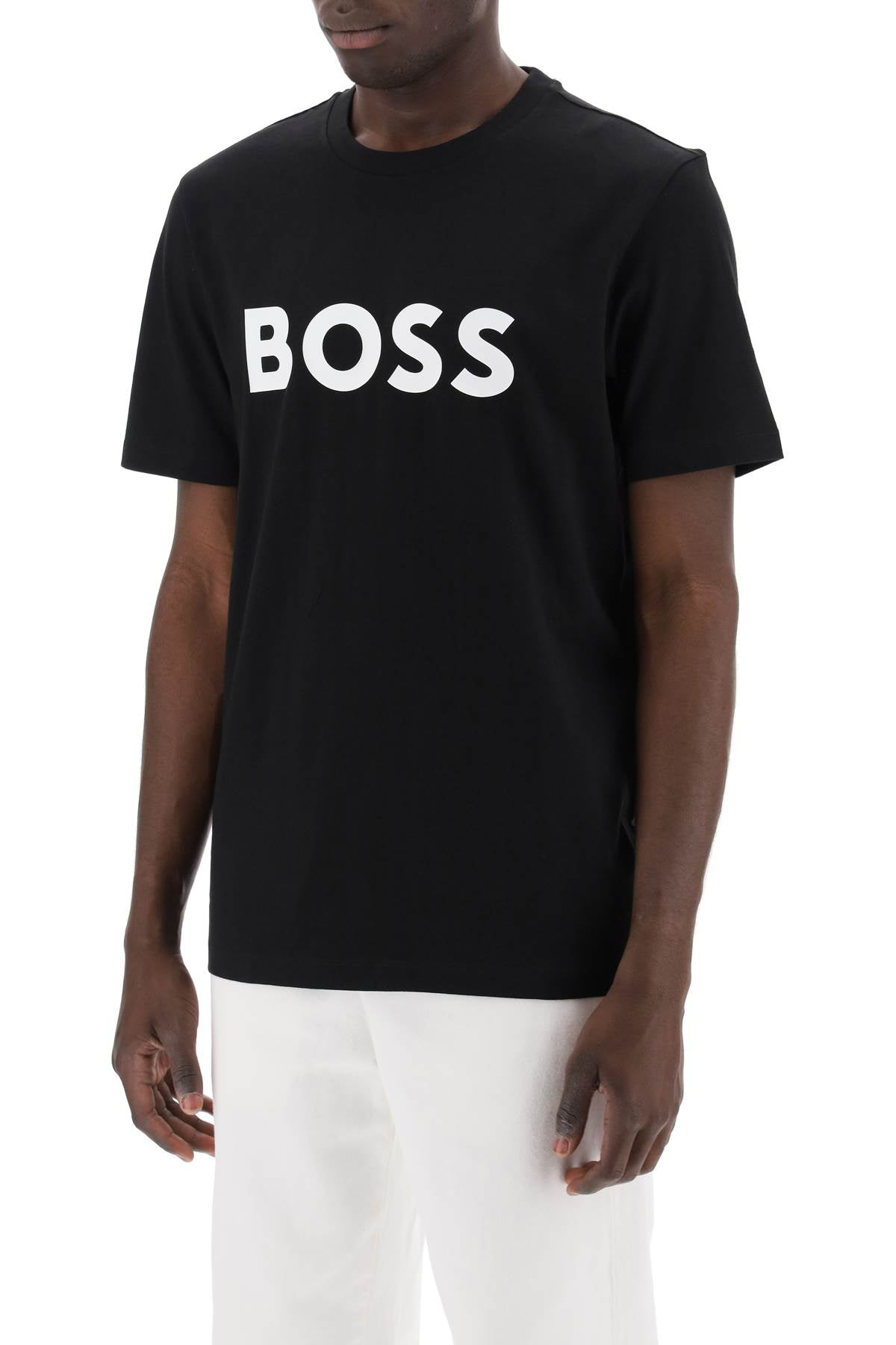 Boss tiburt 354 logo print t-shirt - VivaceVenus