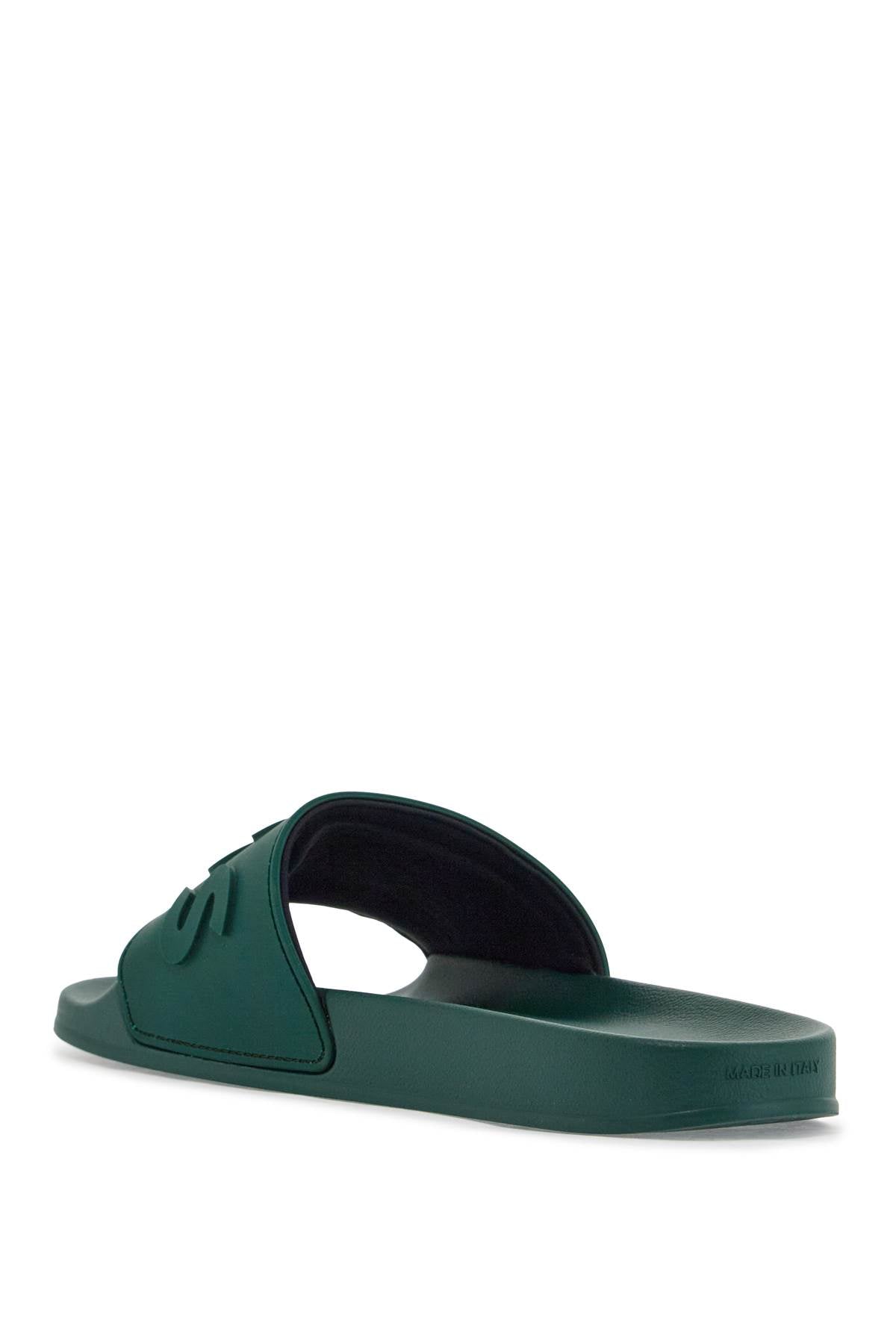 Boss ergonomic minimalist green slippers with rubber sole