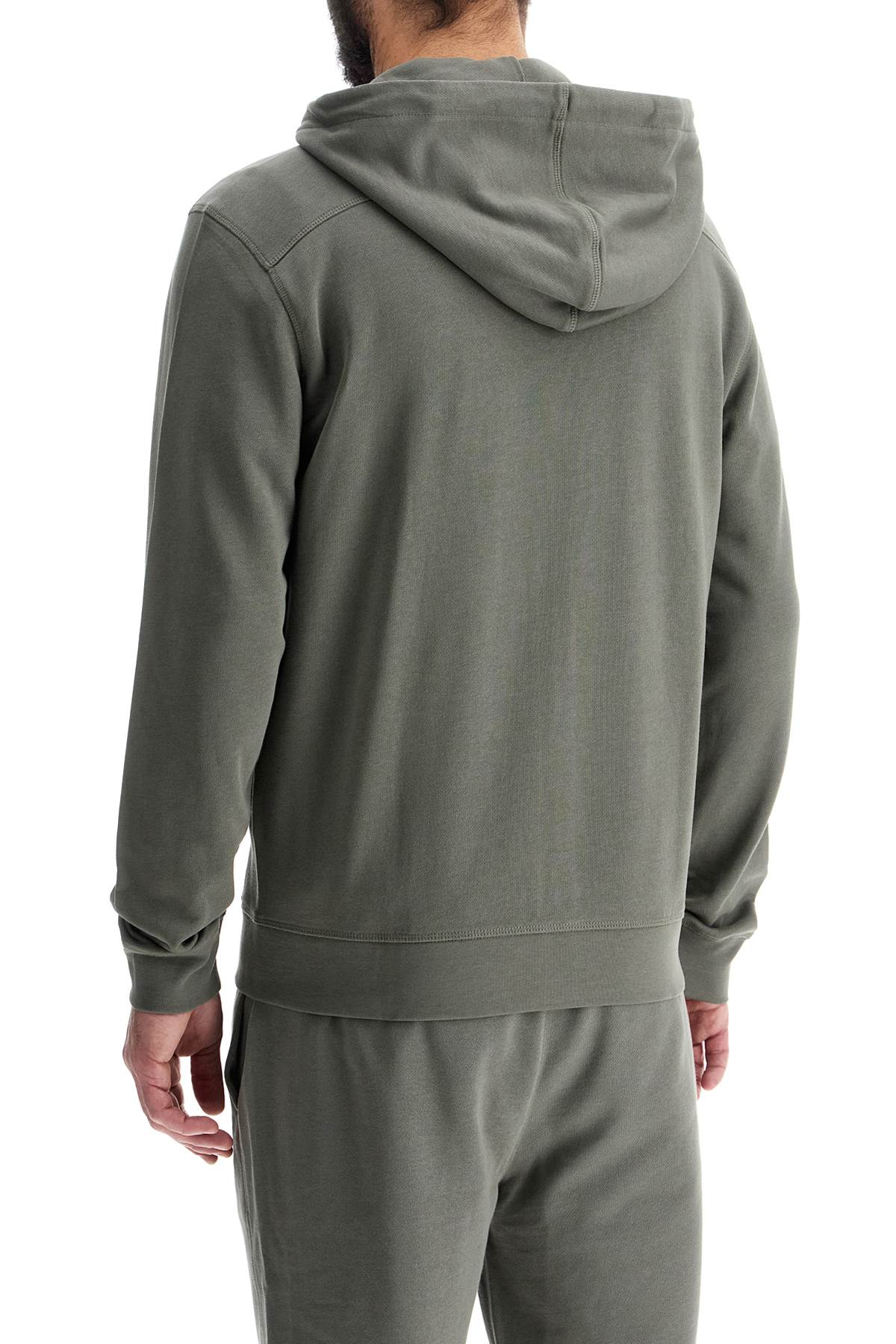 Boss regular fit gray zip-up hoodie