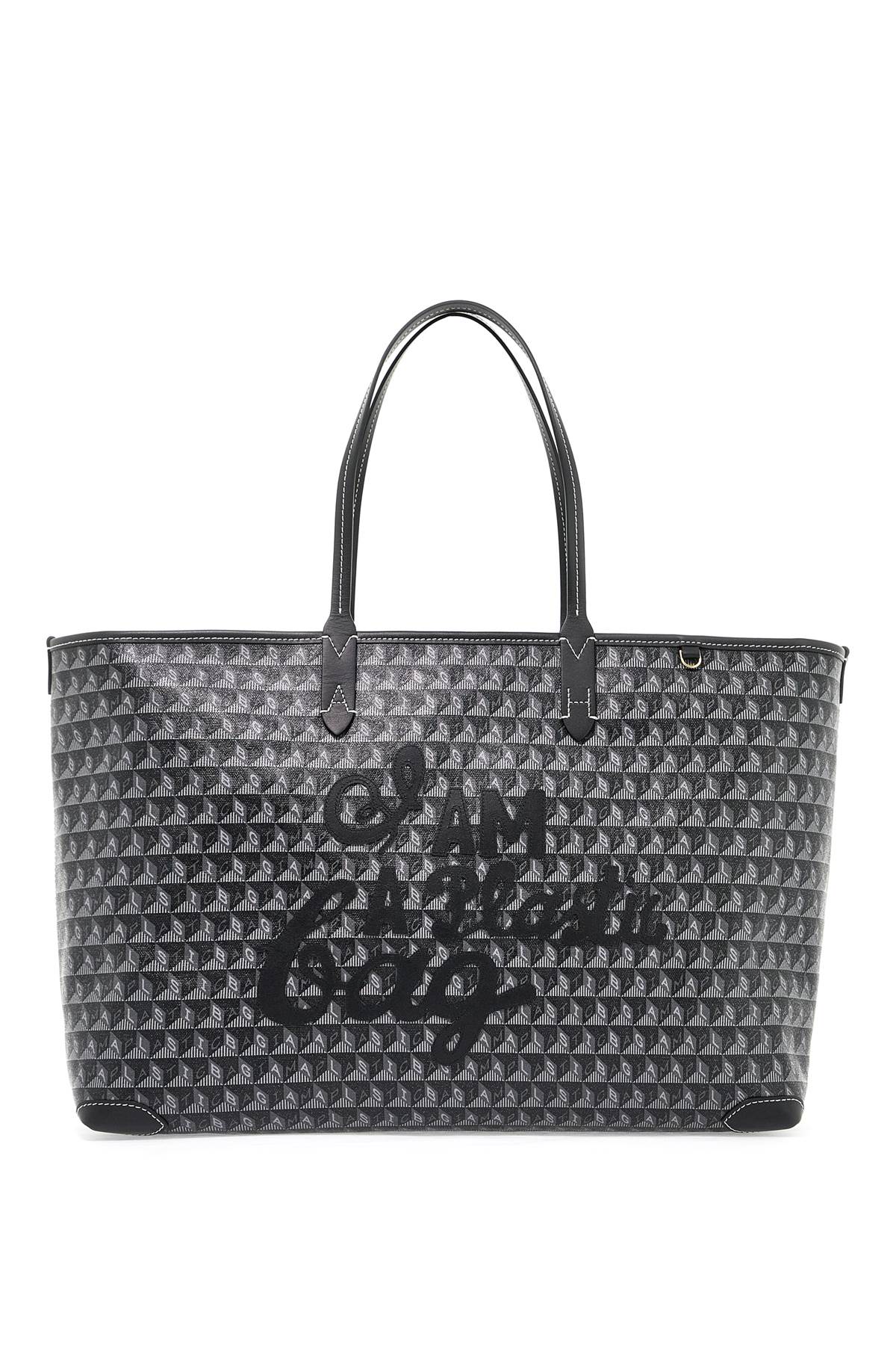 Anya Hindmarch i am a plastic bag zipped motif tote bag