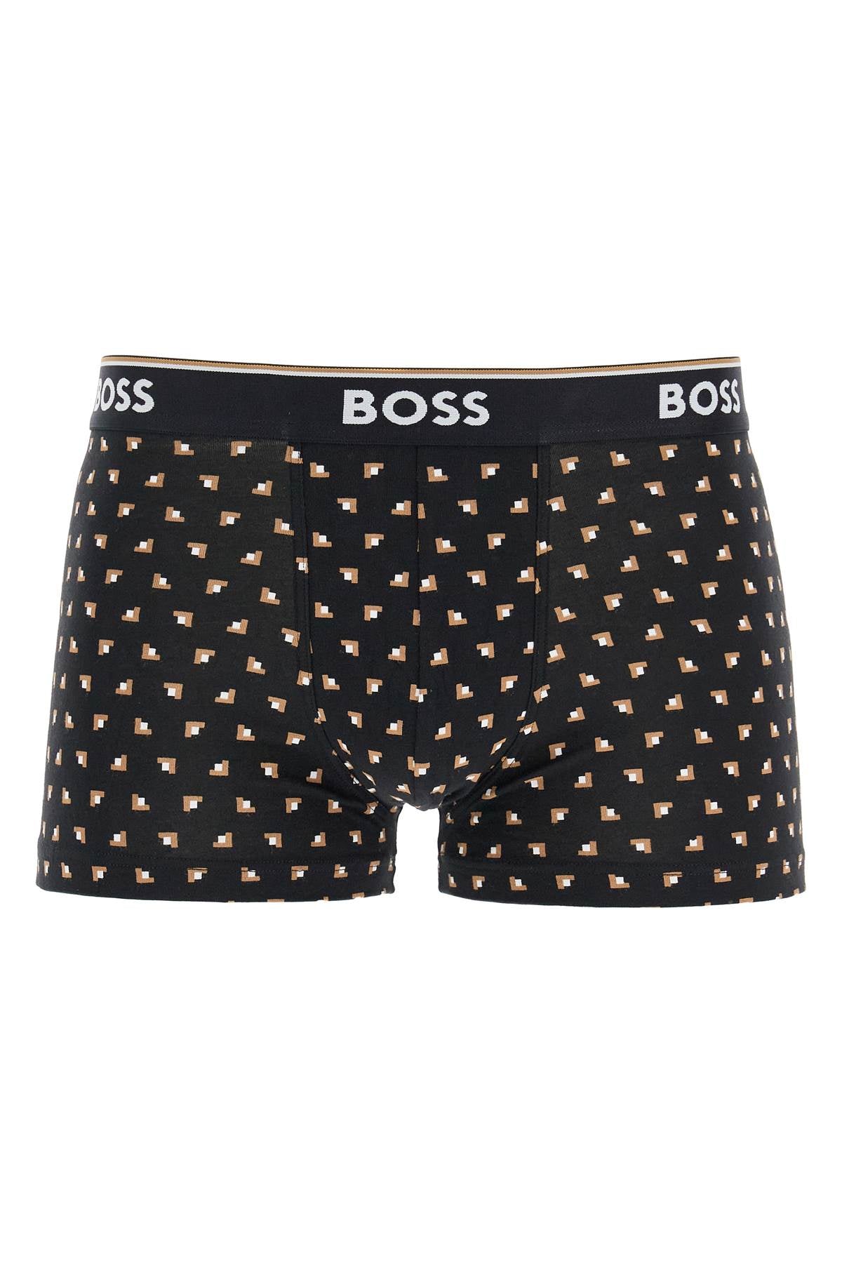 Boss set 3 boxer slim fit in cotone elasticizzato colori assortiti