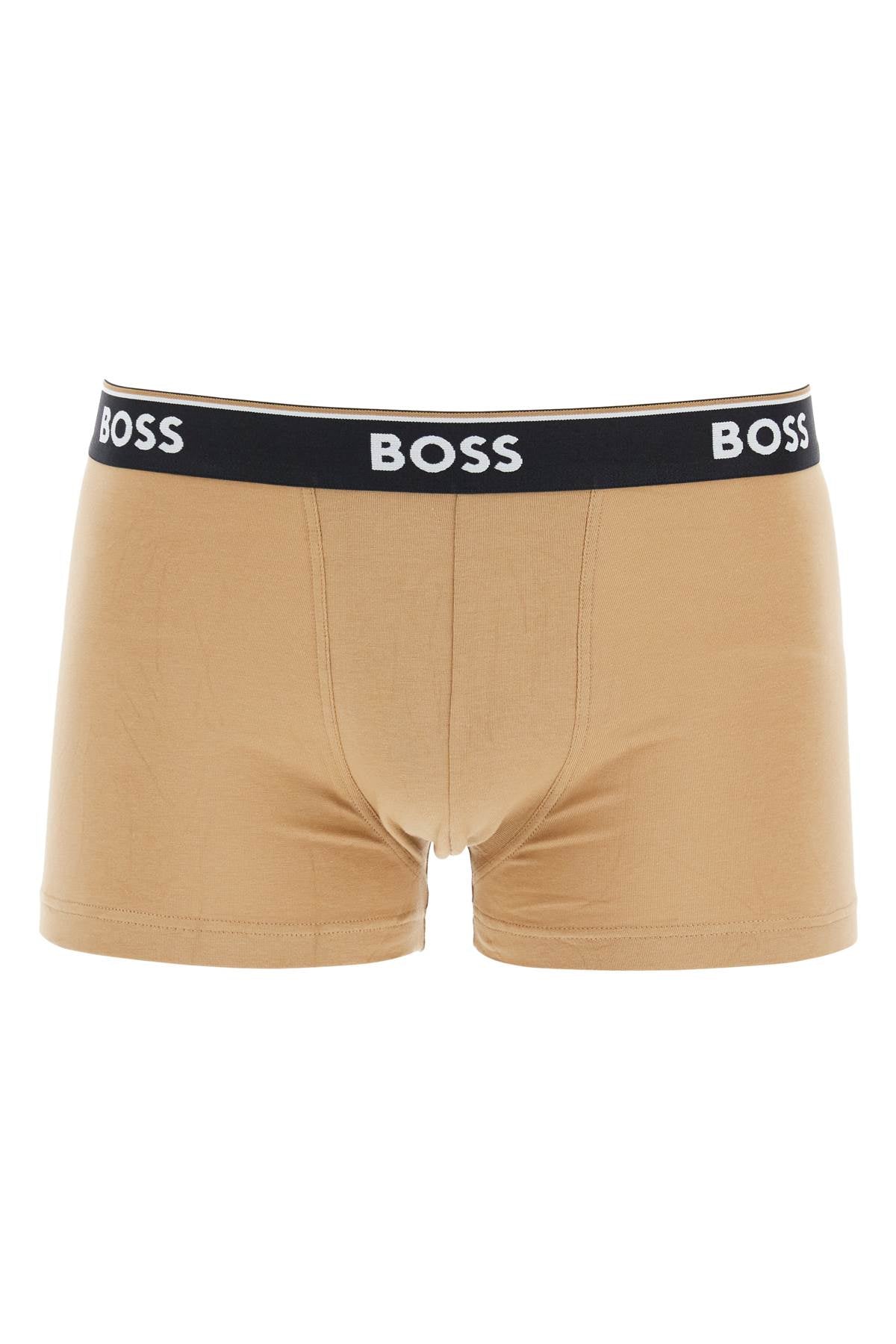 Boss set 3 boxer slim fit in cotone elasticizzato colori assortiti