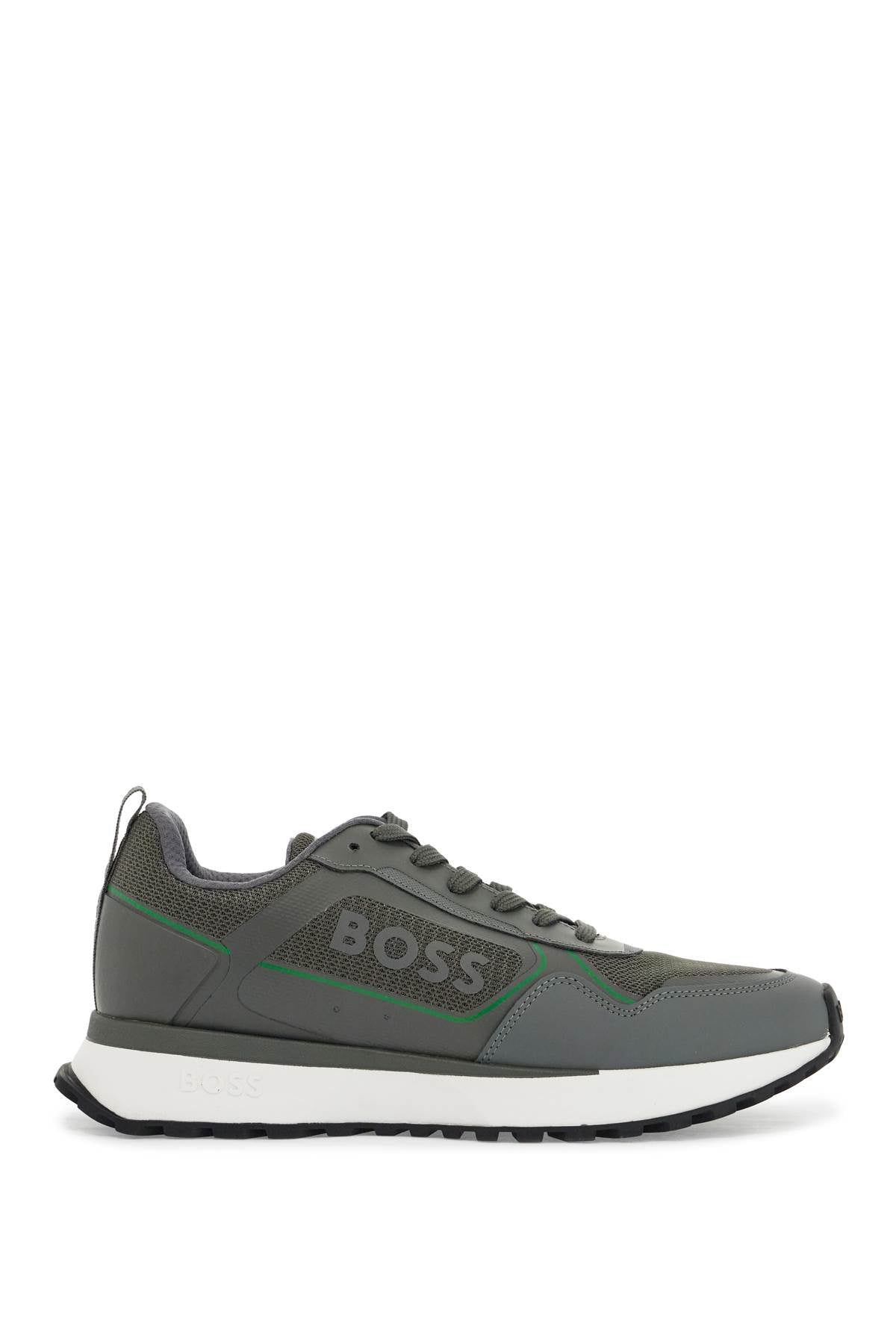 Boss sneakers jonah runn merbl dark gray breathable non-slip sole