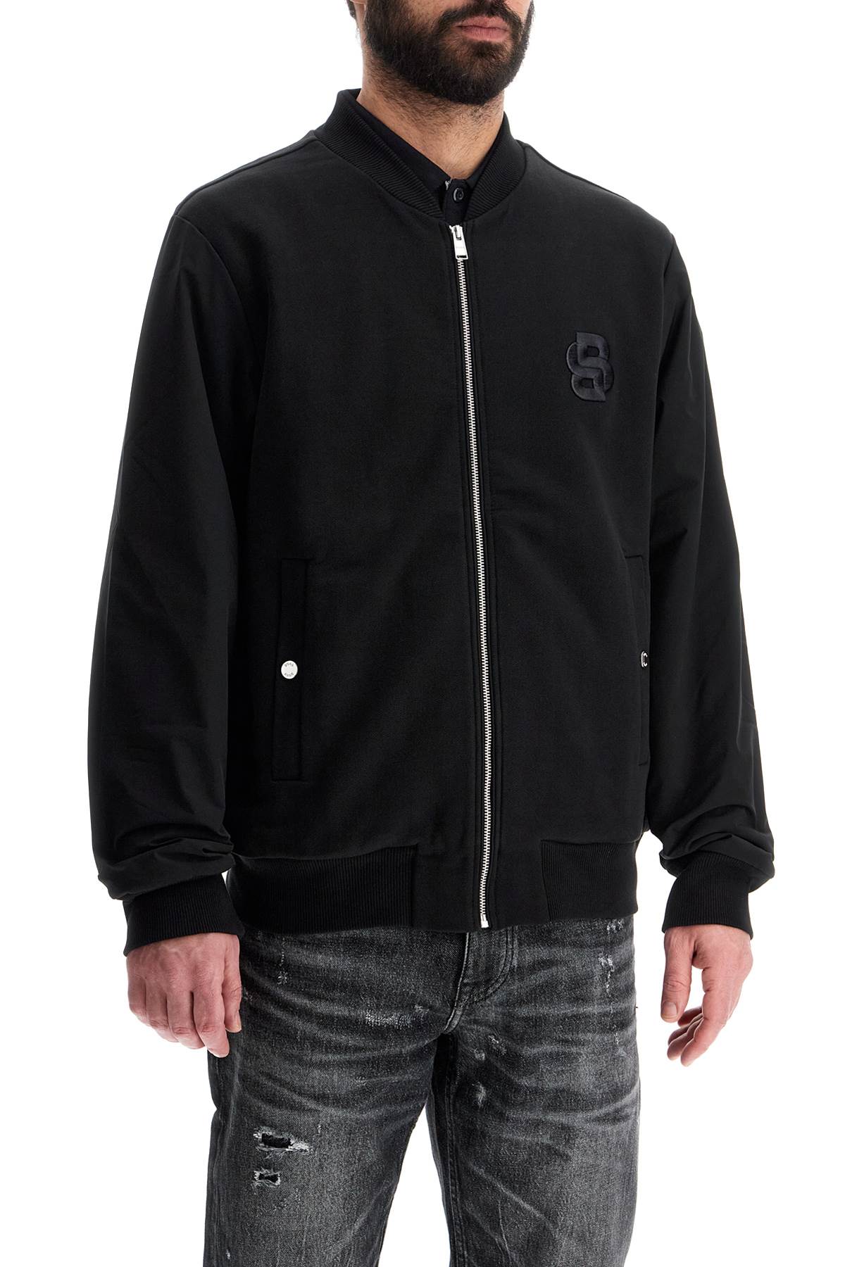 Boss black zip bomber sweatshirt c-salieri 23