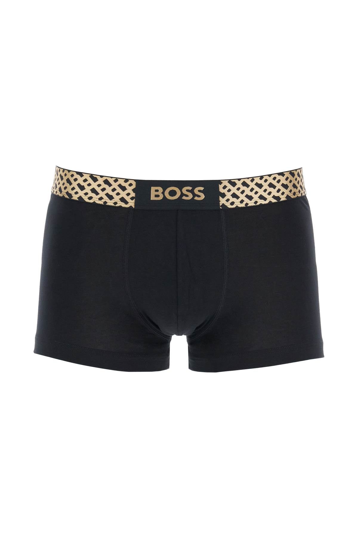 Boss set di 3 boxer slim fit in cotone elasticizzato multicolore