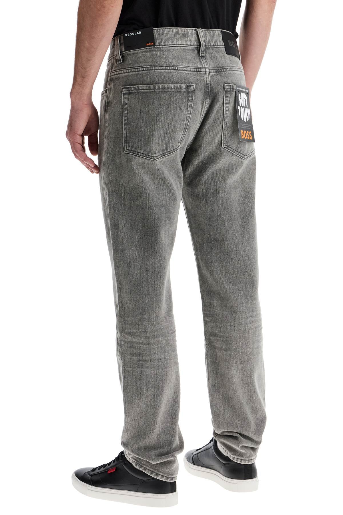 boss re.maine regular fit medium grey jeans