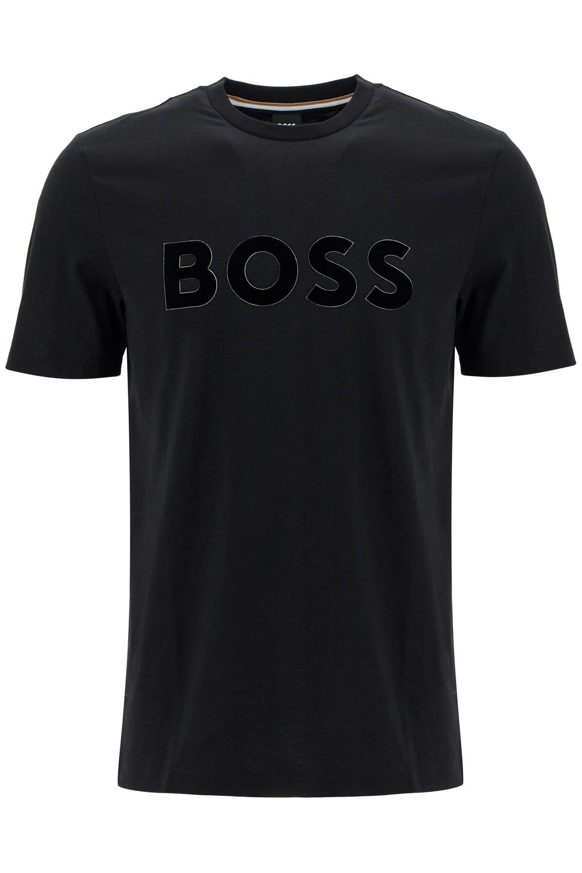 Boss flocked logo t-shirt with - VivaceVenus