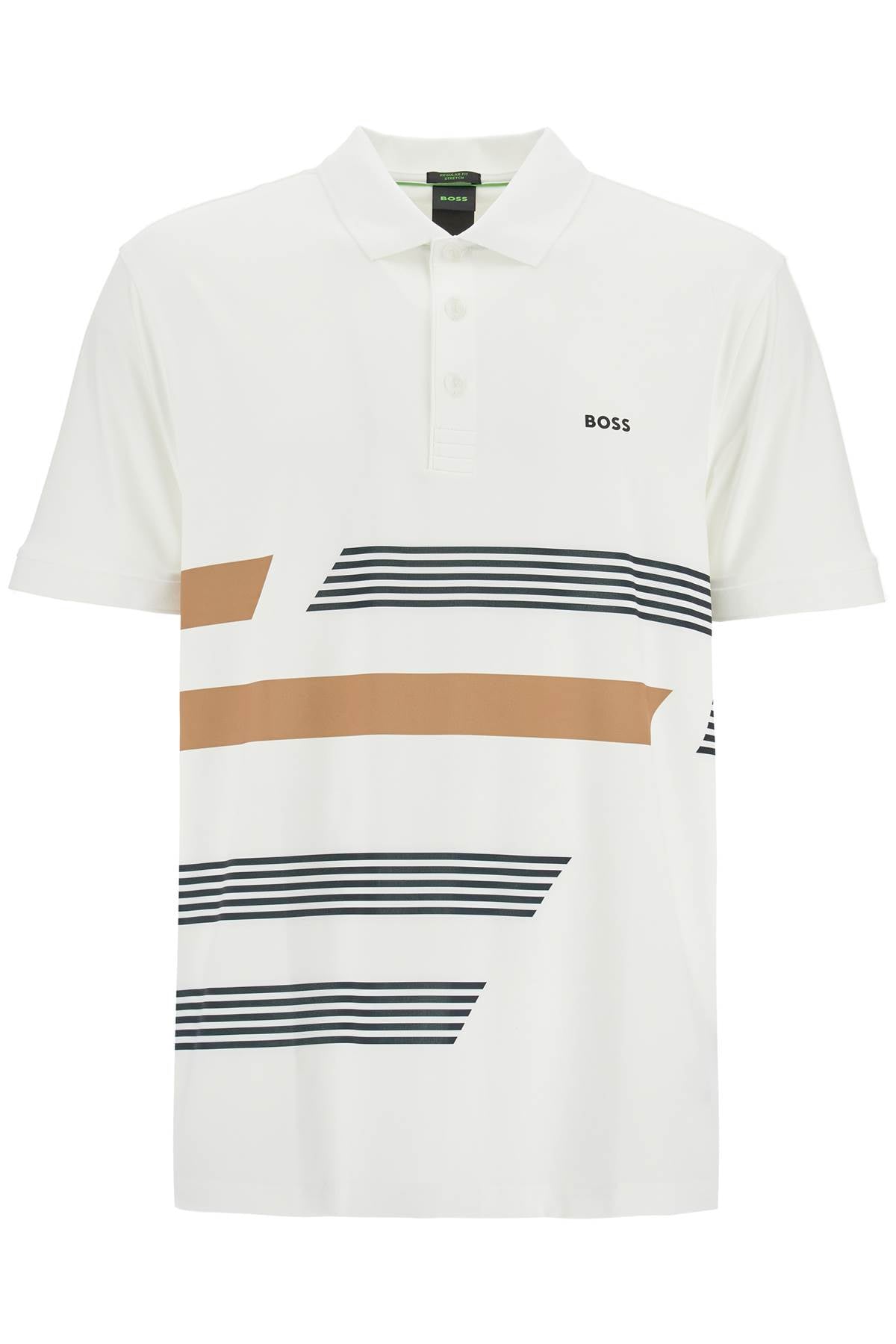 Boss printed stretch jersey polo shirt - VivaceVenus