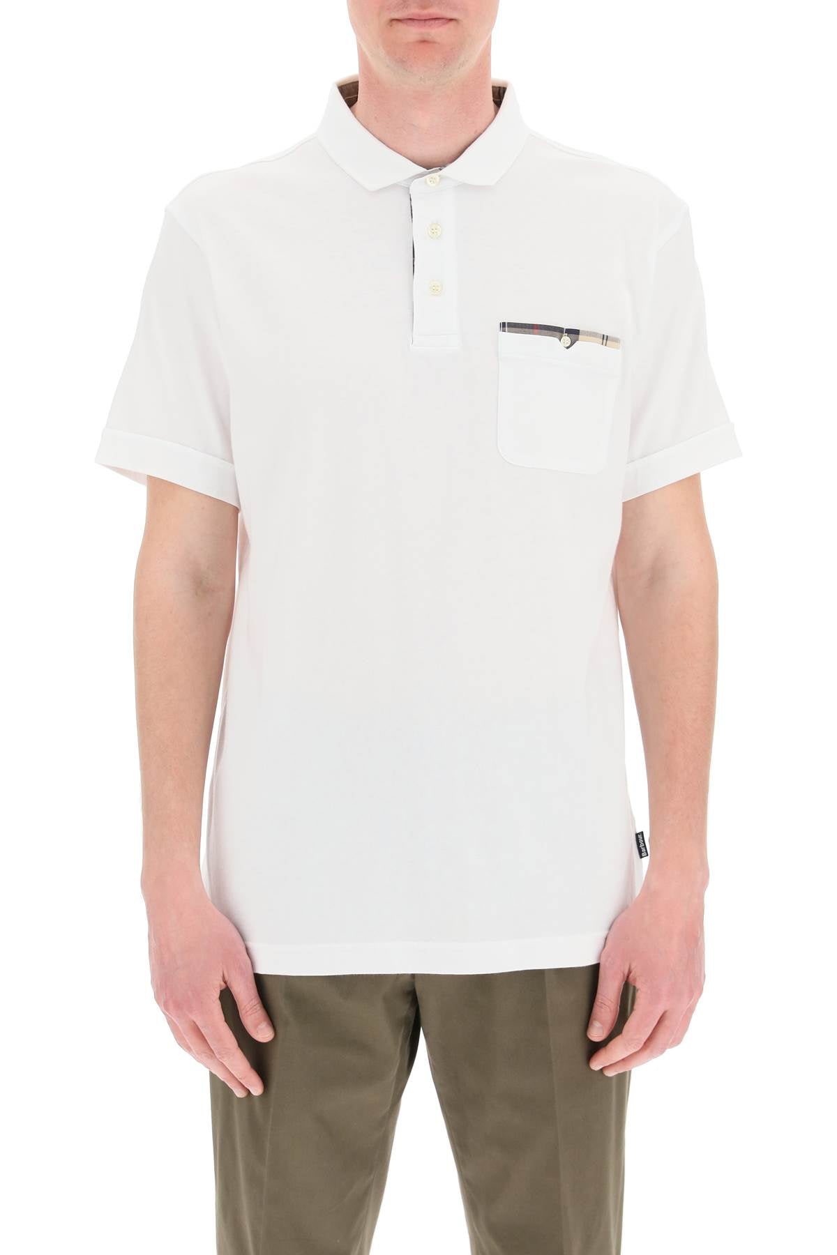 Barbour Corpatch Polo Shirt   Bianco