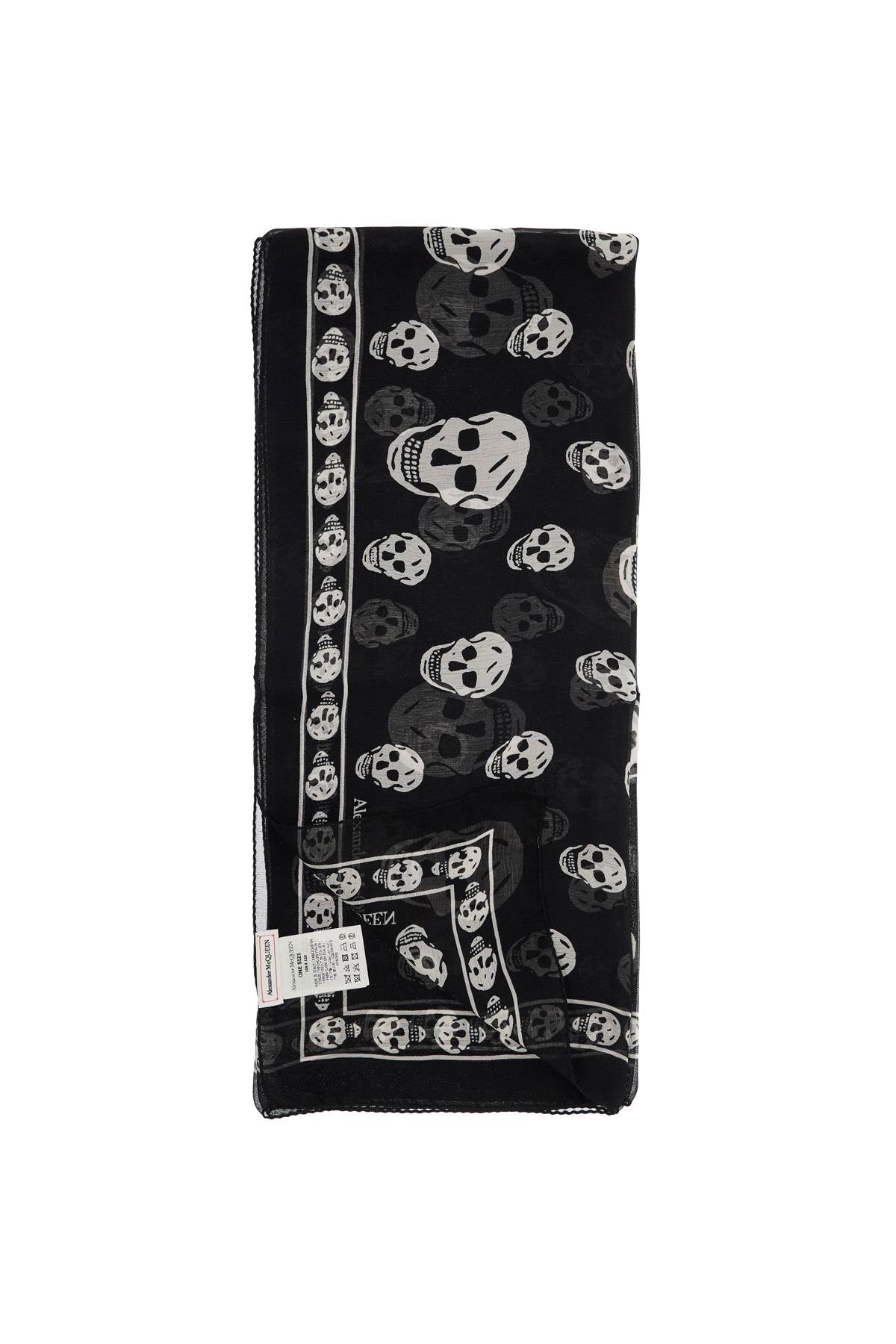 Alexander Mcqueen silk skull scarf - VivaceVenus