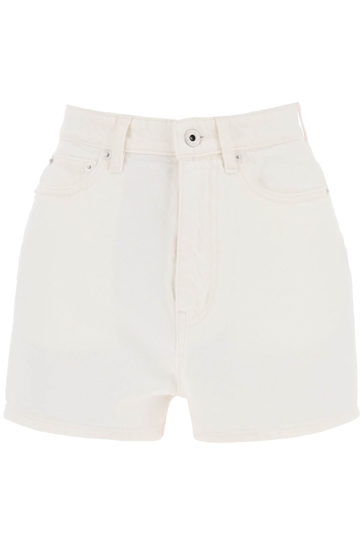 Kenzo Japanese Denim Shorts   Bianco