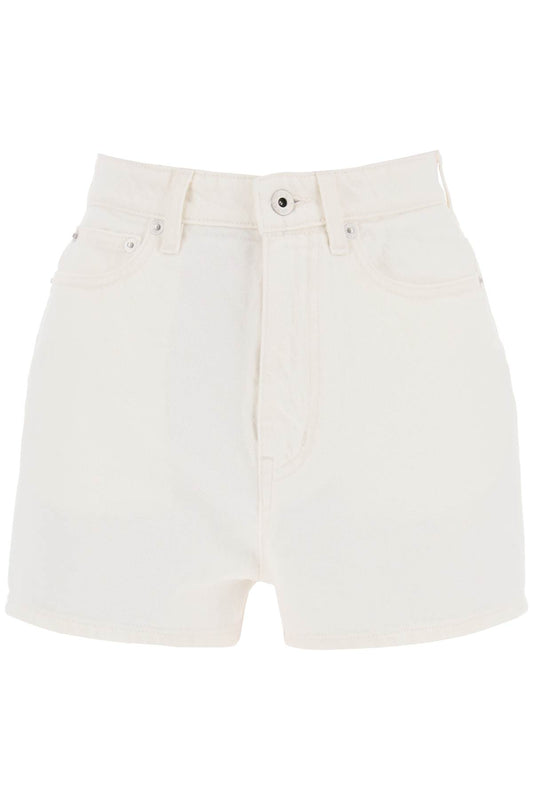 Kenzo Japanese Denim Shorts   Bianco