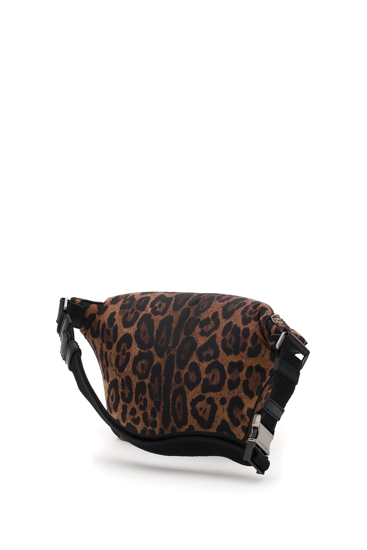 Dolce & Gabbana Leopard Print Nylon Beltbag   Brown