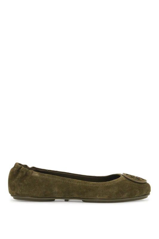 Tory Burch suede minnie travel ballet flats - VivaceVenus