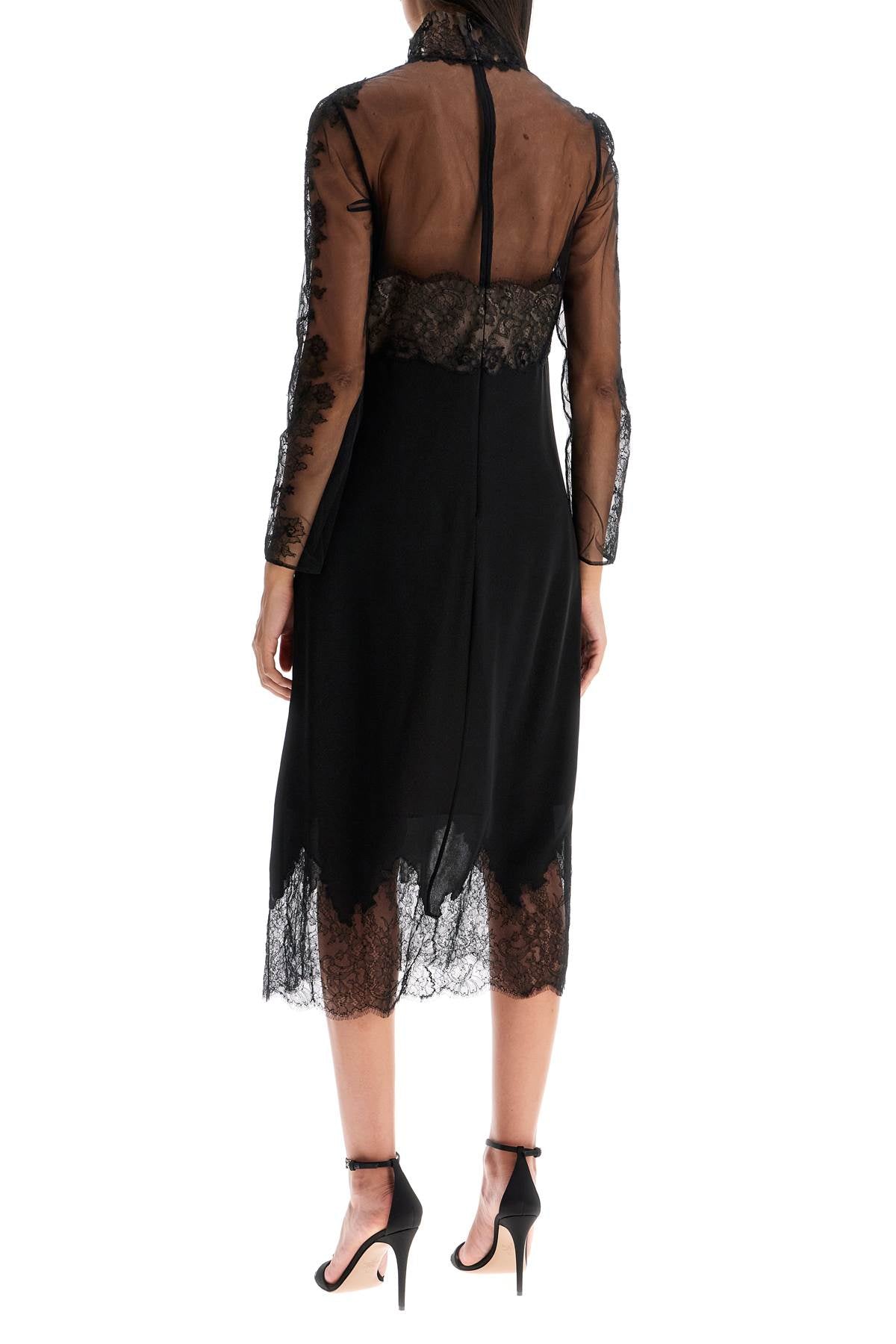 Valentino Garavani silk and lace dress - VivaceVenus